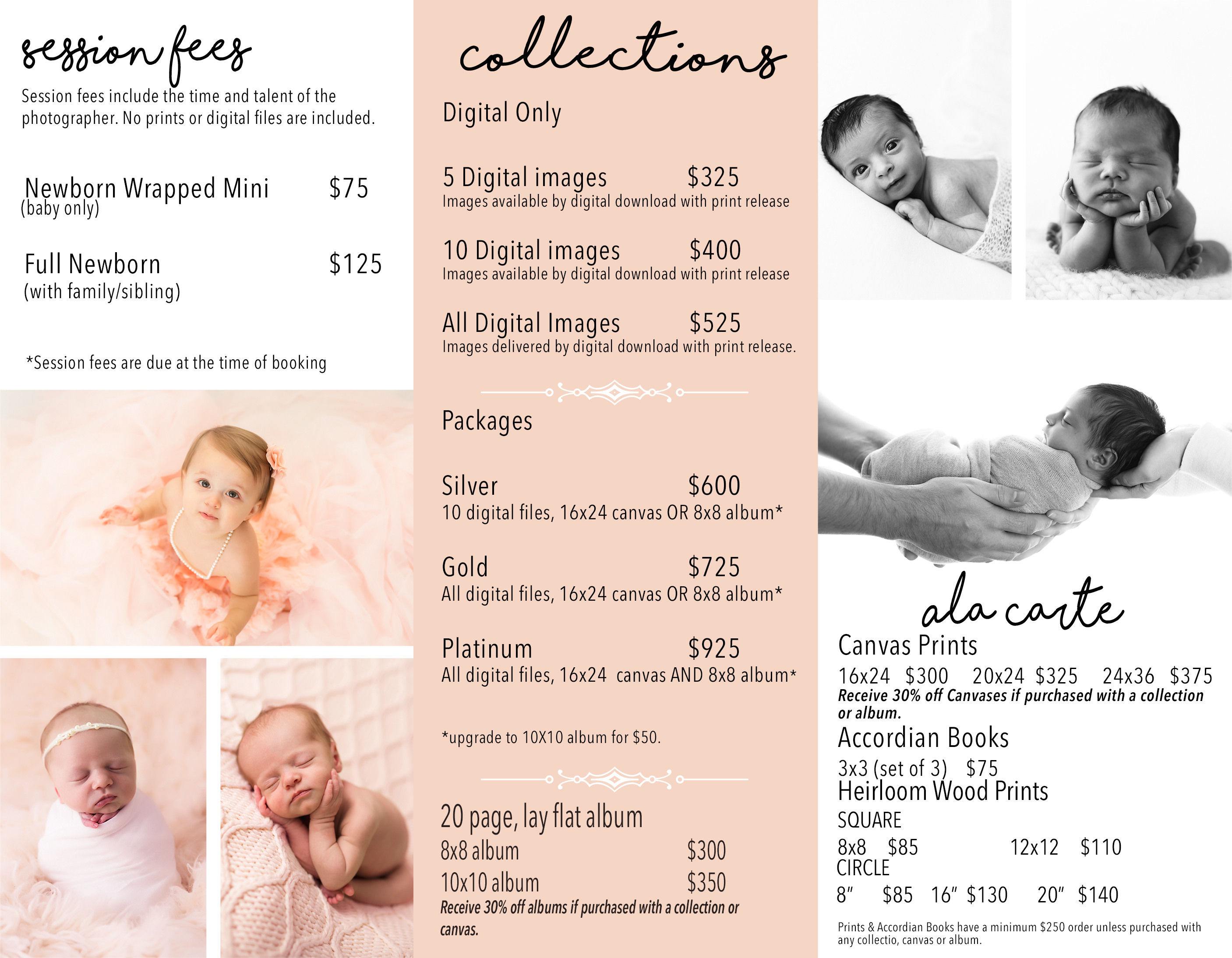 newborn photo prices